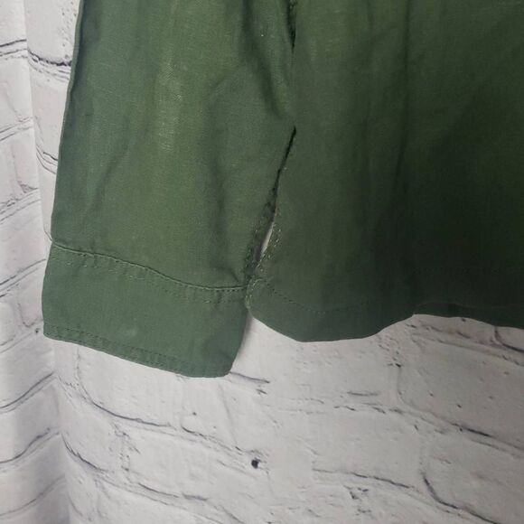 Time and Tru Green Button Down Longsleeve Top - Picture 4 of 12